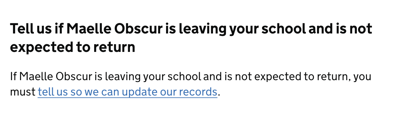 Report an ECT or mentor leaving flow start - first iteration.