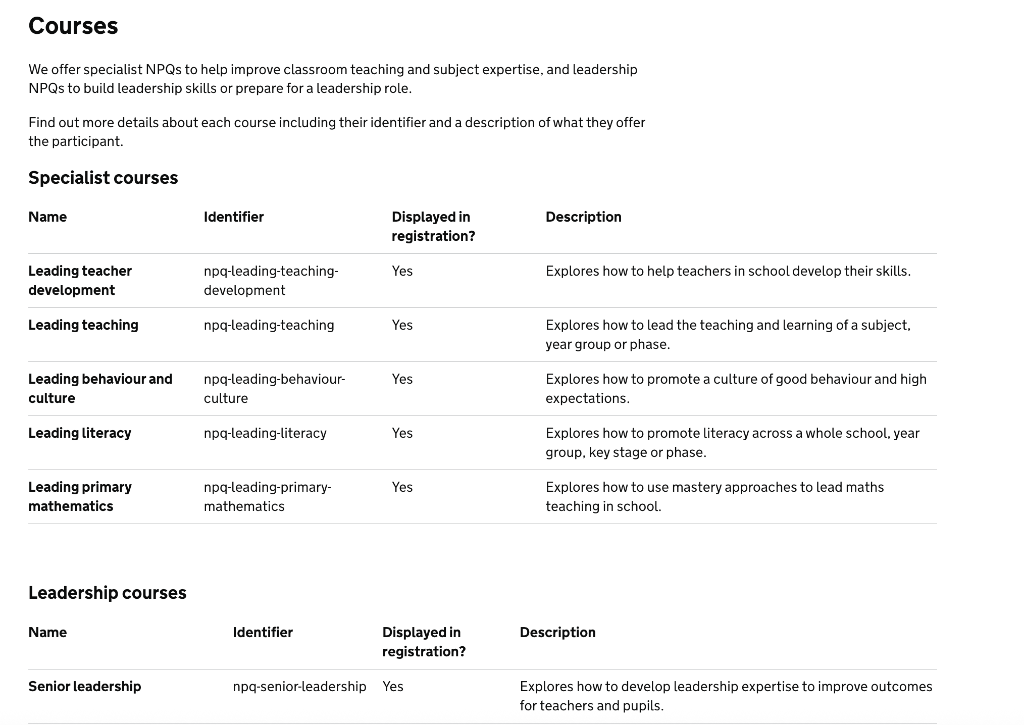 Screenshot showing how admins can search and filter for in review registrations