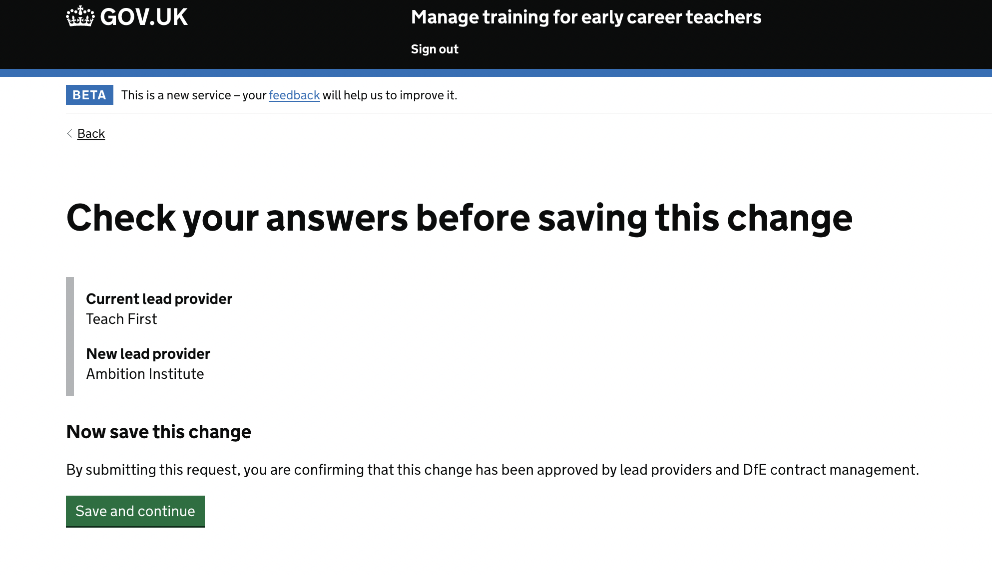 Screenshot of the 'Check your answers' page